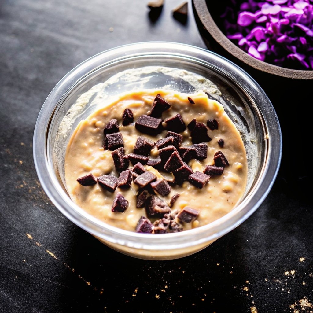 how to make chocolate chunk banana bread mug cake step-by-step