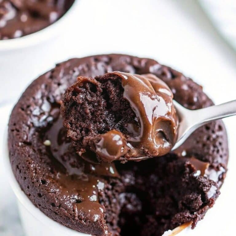 Eggless chocolate mug cake