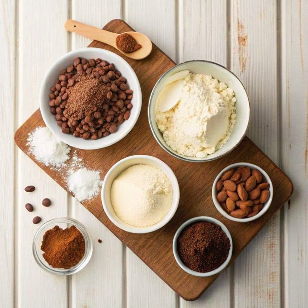 Ingredients for high-protein mug cake