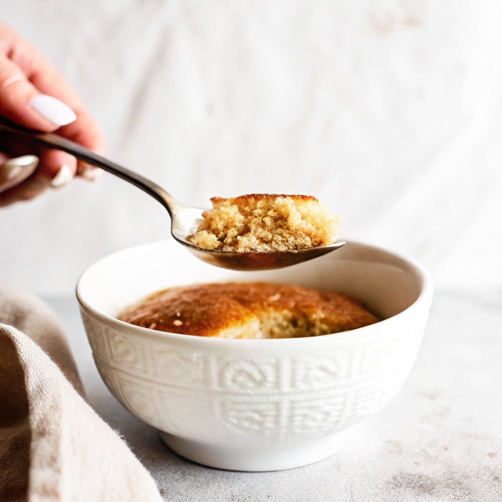 served coffee mug cake without egg